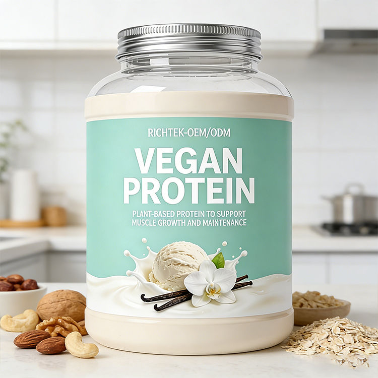 Custom Sports Nutrition Clear Protein Vegan Meal Replacement Shake Rice &amp; Pea Protein Low Carb Protein Powder