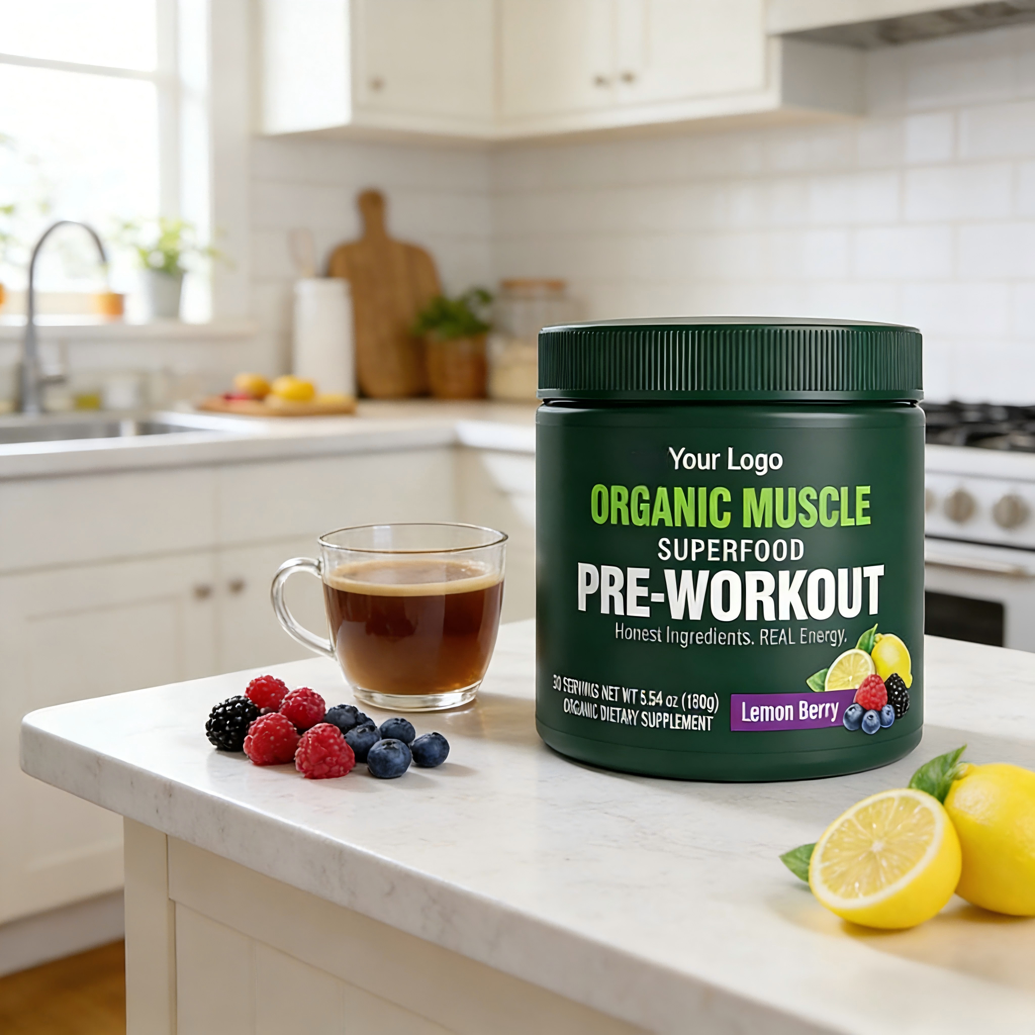 ODM Organic Greens Superfood Powder Plant Extract 10g Protein Enhance Muscle Support Energy Management Gym Pre-Workout