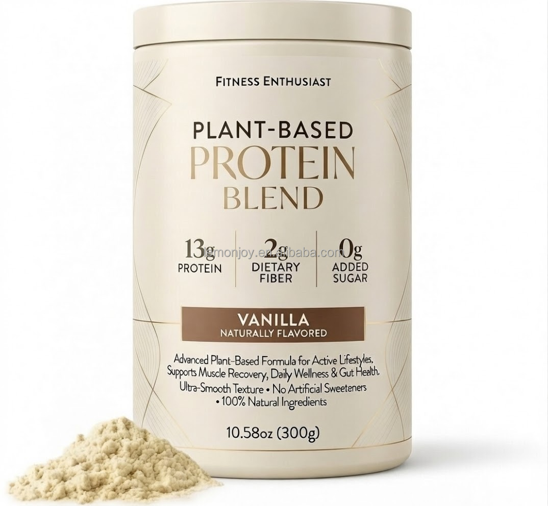 Hydrolyzed Fermented Rice Pea Protein Isolate Powder Plant Based Complete Amino Acid Profile for Muscle Recovery Daily Nutrition