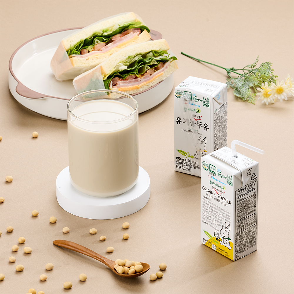 [InnoFood Korea] BariDream Pure Organic Soymilk Lactose Free Plant Based Protein Drink Halal Vegan Healthy Liquid