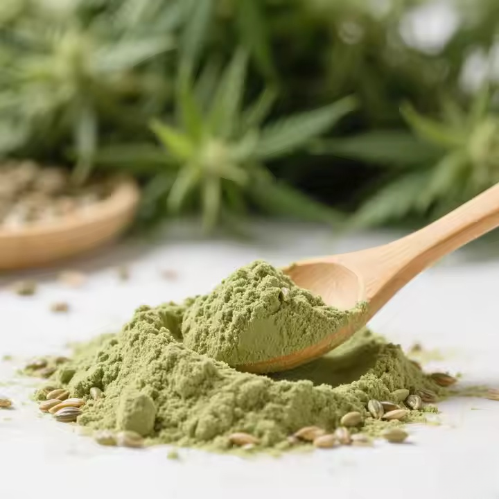 Hemp Seed Protein 60% 80% Herbal Extract Water Processed Food Grade Hemp Protein Powder in Drum/Vacuum Packed