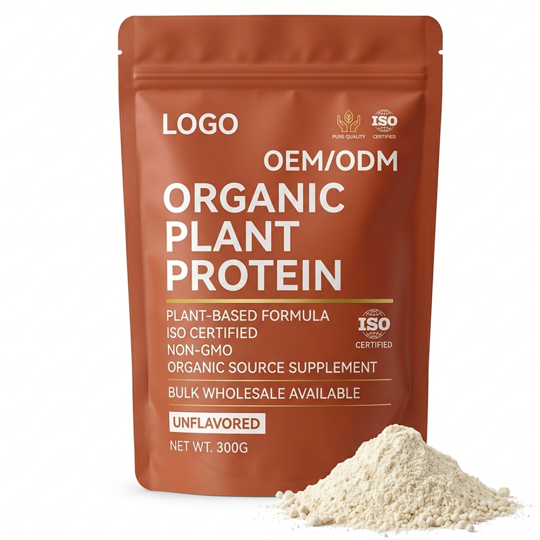 ISO Certified Non-GMO Private Label Organic Adult Plant Protein Powder Dietary Health Supplement With Muscle Growth Benefits