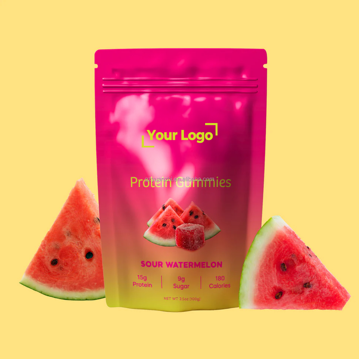 Private Label Halal 15g Plant-Based Protein Gummies For Healthy Snack Packed Essential Nutrients