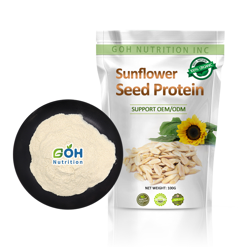 GOH Supply Top Quality Organic Sunflower Seed Extract Protein Powder 60% Sunflower Seed Protein