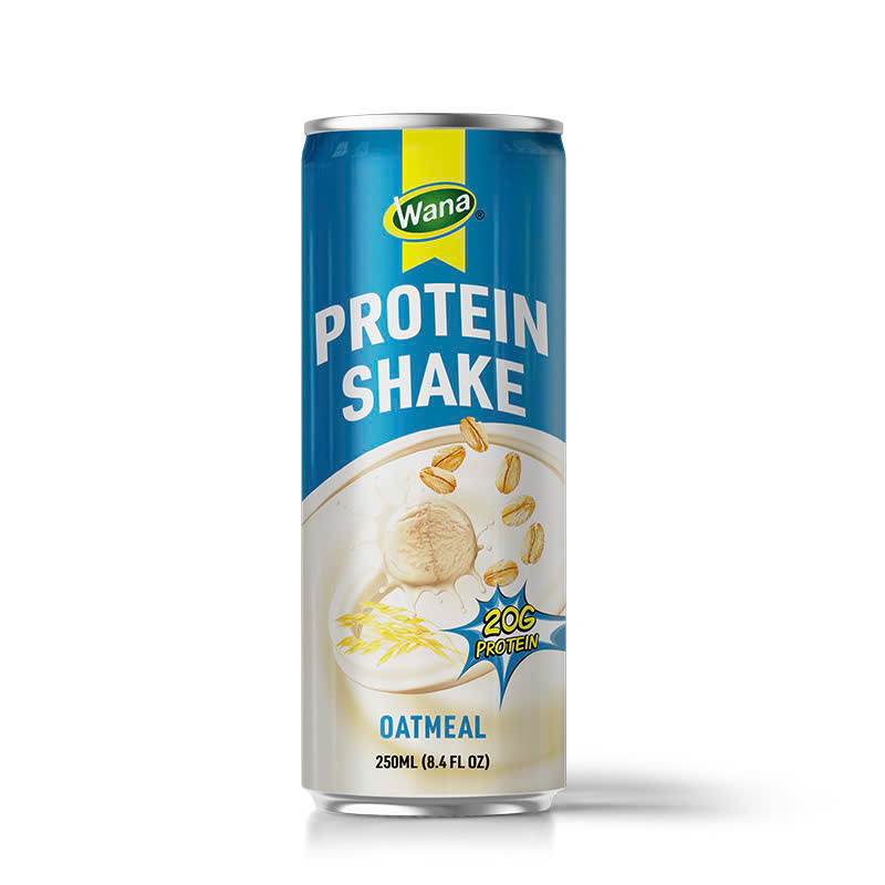 WANA Oatmeal Protein Shake 320ml Slim Can | 20g Protein Ready Drink | Nutritional Energy Beverage for Children Adults Coffee
