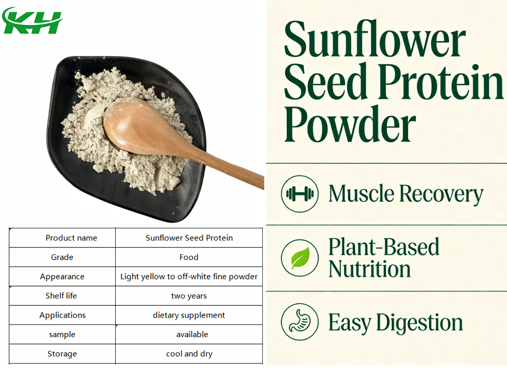 High-quality Food-grade Health Supplement, Natural Plant Extract, Organic Sunflower Protein Powder