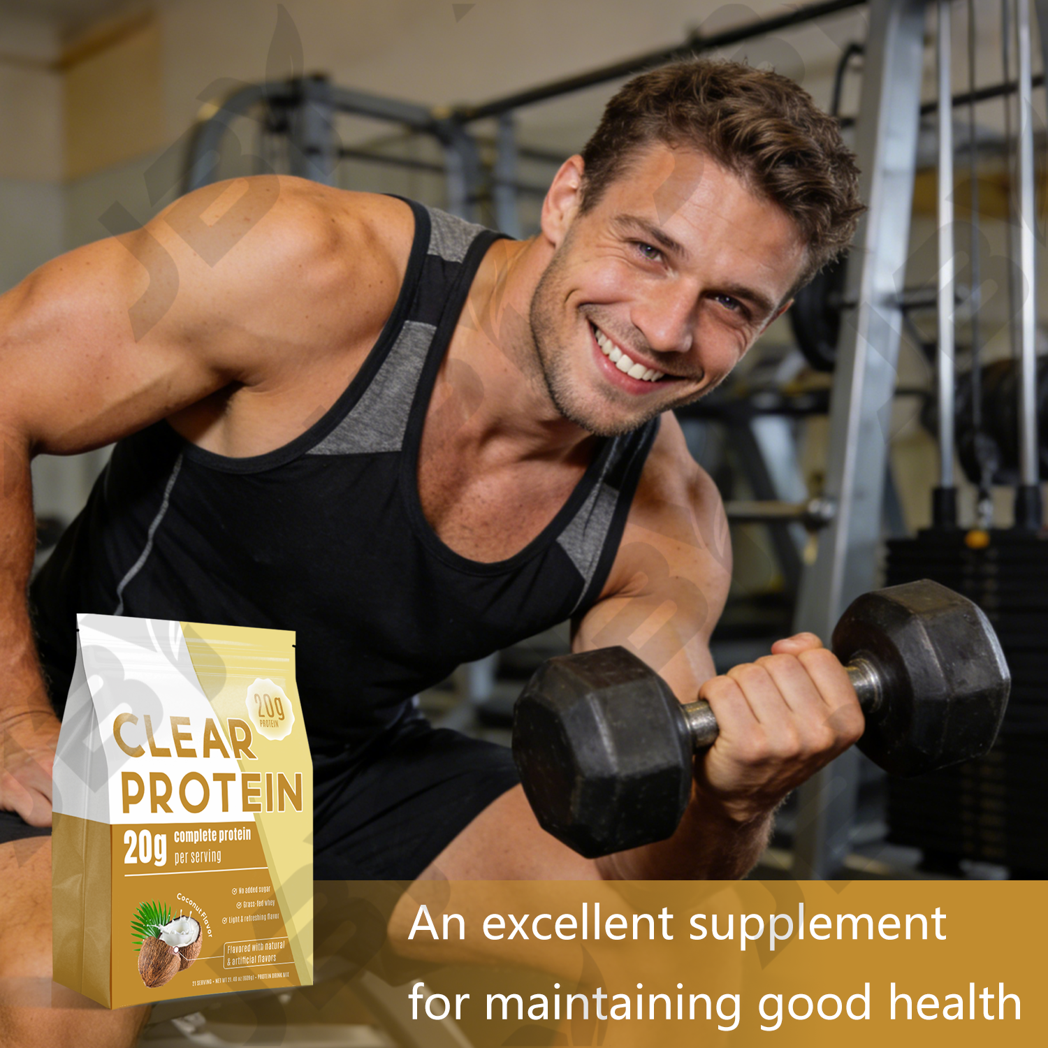 JBY Private Label Clear Protein Powder Coconut Flavor 20g Protein Grass-Fed Free Sugar Clear Whey Isolate Protein Powder