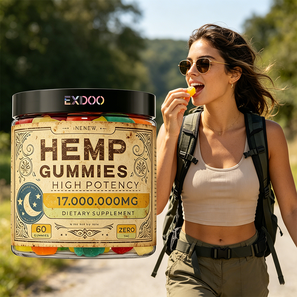 Wholesale Premium Hemp Extract Gummies With Hemp Seed Oil, Natural Relaxation &amp; Sleep Support, Strong Hemp Vitamin Gummy Bears