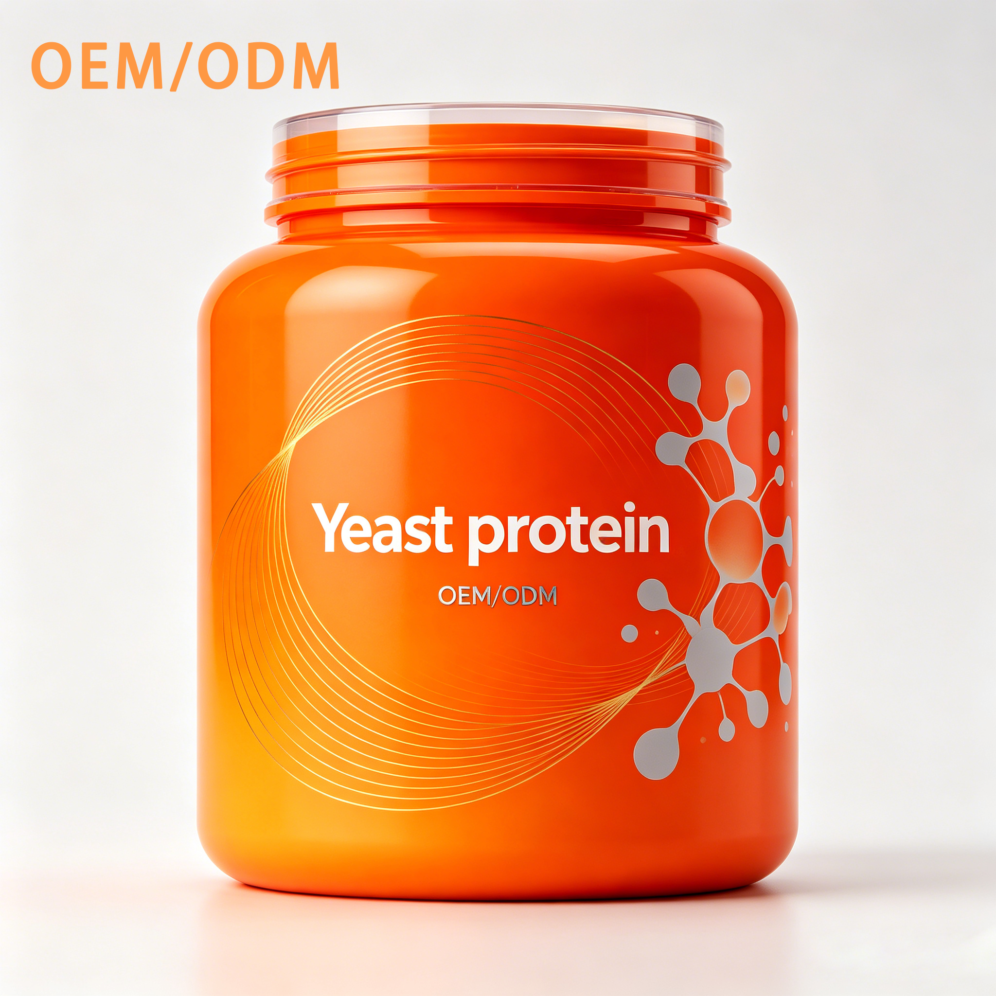 OEM Private Label Fermented Yeast Protein Powder Complete Amino Acids Support Muscle &amp; Gut Wellness Custom Logo Bottle