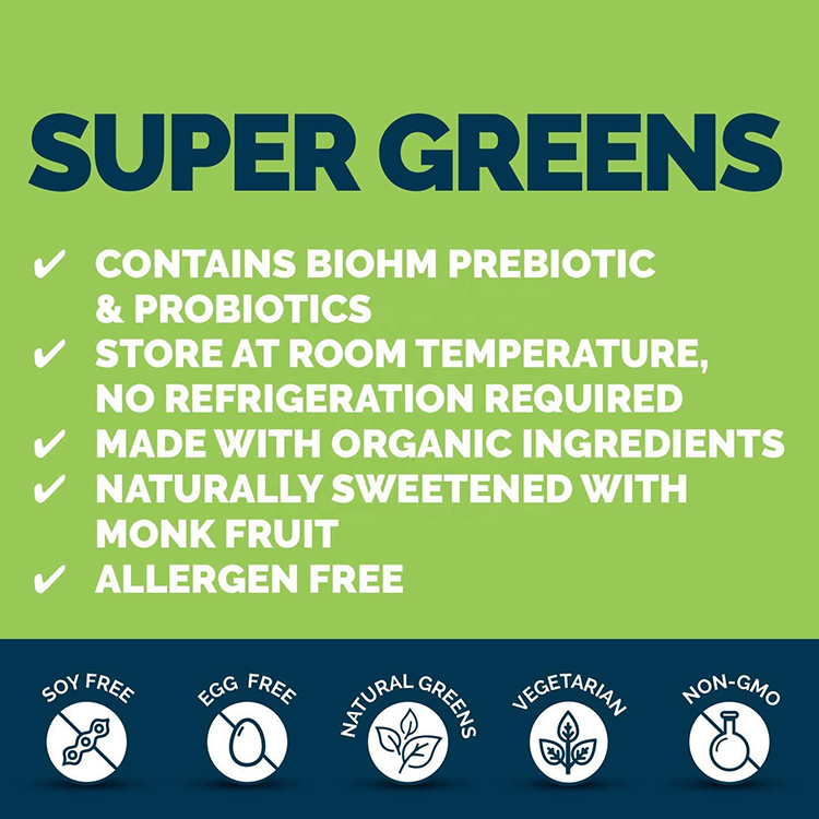 Wholesale Private Label Superfoods Green Organic Vegan Plant Based Rice Pea Probiotics Protien Supplement Protein Powder