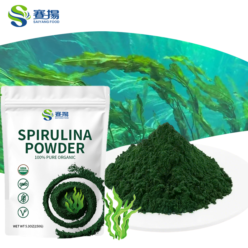 High Quality Wholesale Organic Spirulina Powder Superfood Protein Alga Spirulina Powder 1kg for Dietary Supplements