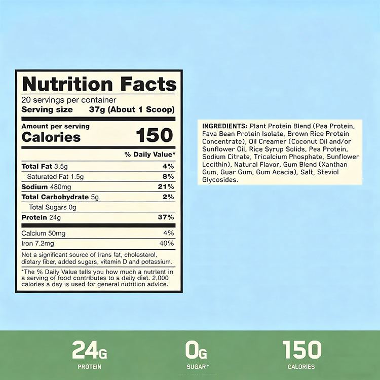 Manufacturer Nutrition Protein Supplement Fast Delivery Great Price Natural High Quality Plant Based Protein