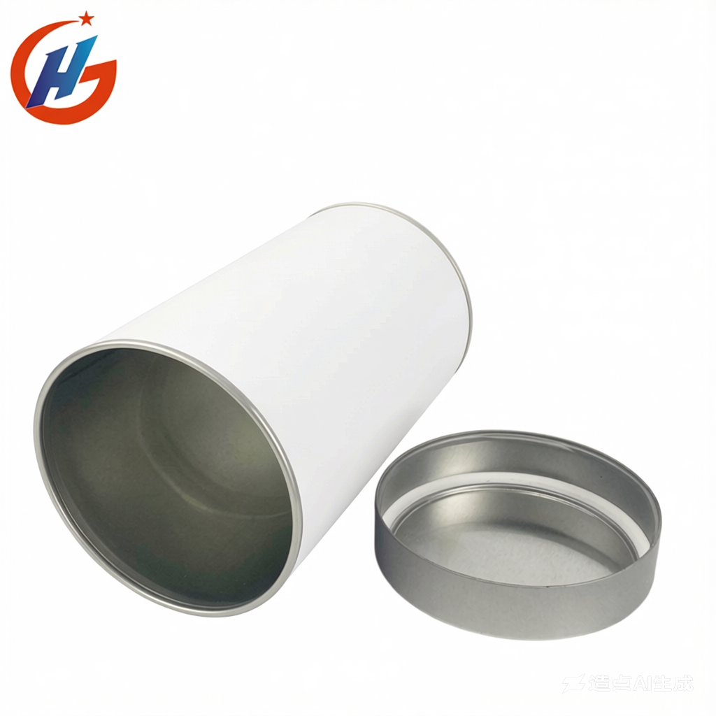 Customized Round Eco Friendly Nuts Packing Canister Tinplate Package Protein Powder Supplement Tin Can Factory