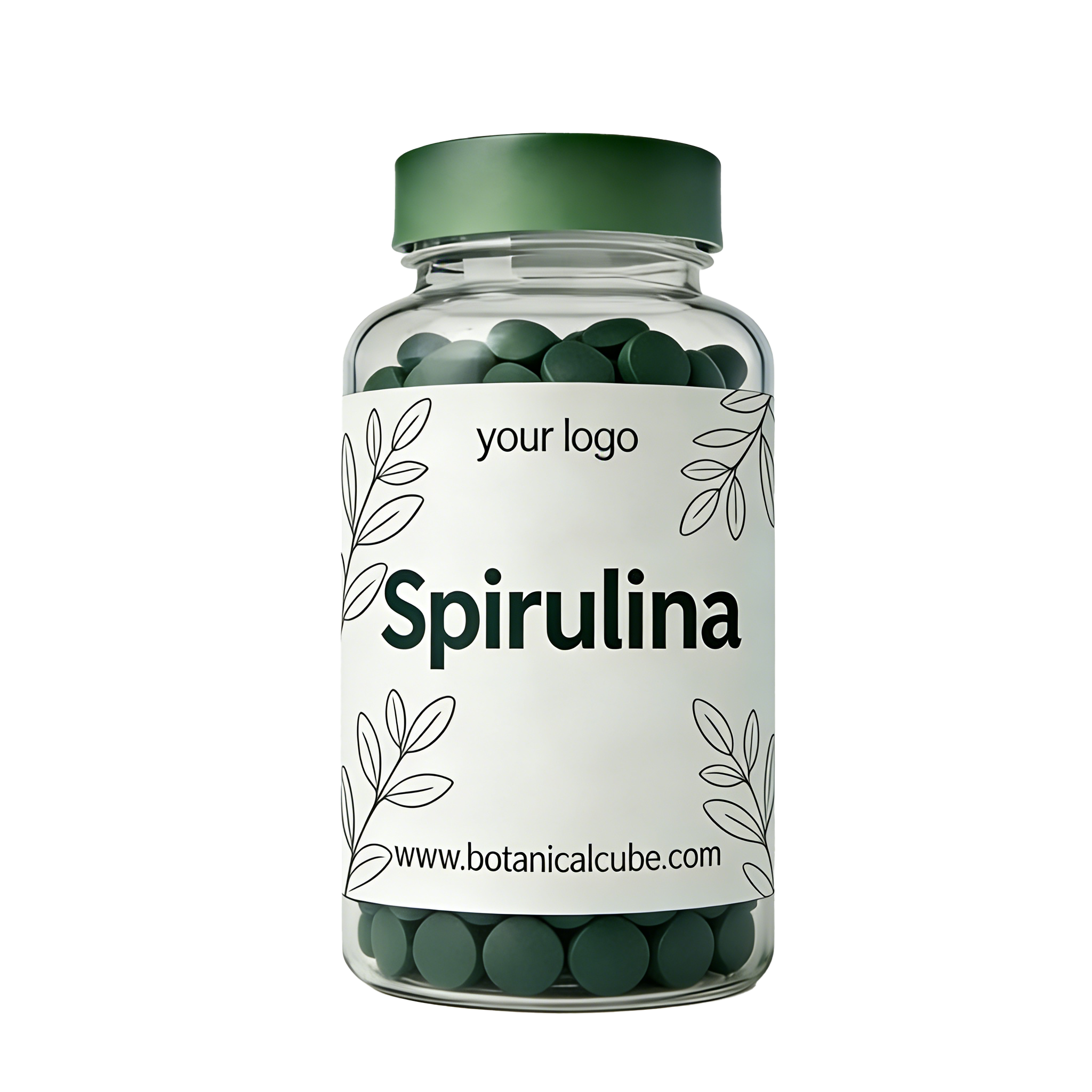 BCI Super Food Pure Organic Spirulina Extract Green Blue Algae Powder Vegan Green Protein