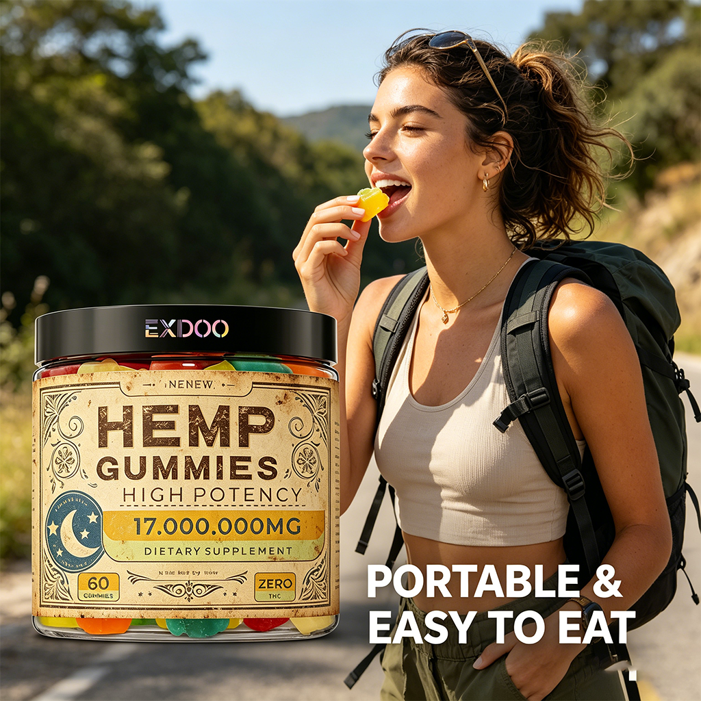 Wholesale Premium Hemp Extract Gummies With Hemp Seed Oil, Natural Relaxation &amp; Sleep Support, Strong Hemp Vitamin Gummy Bears