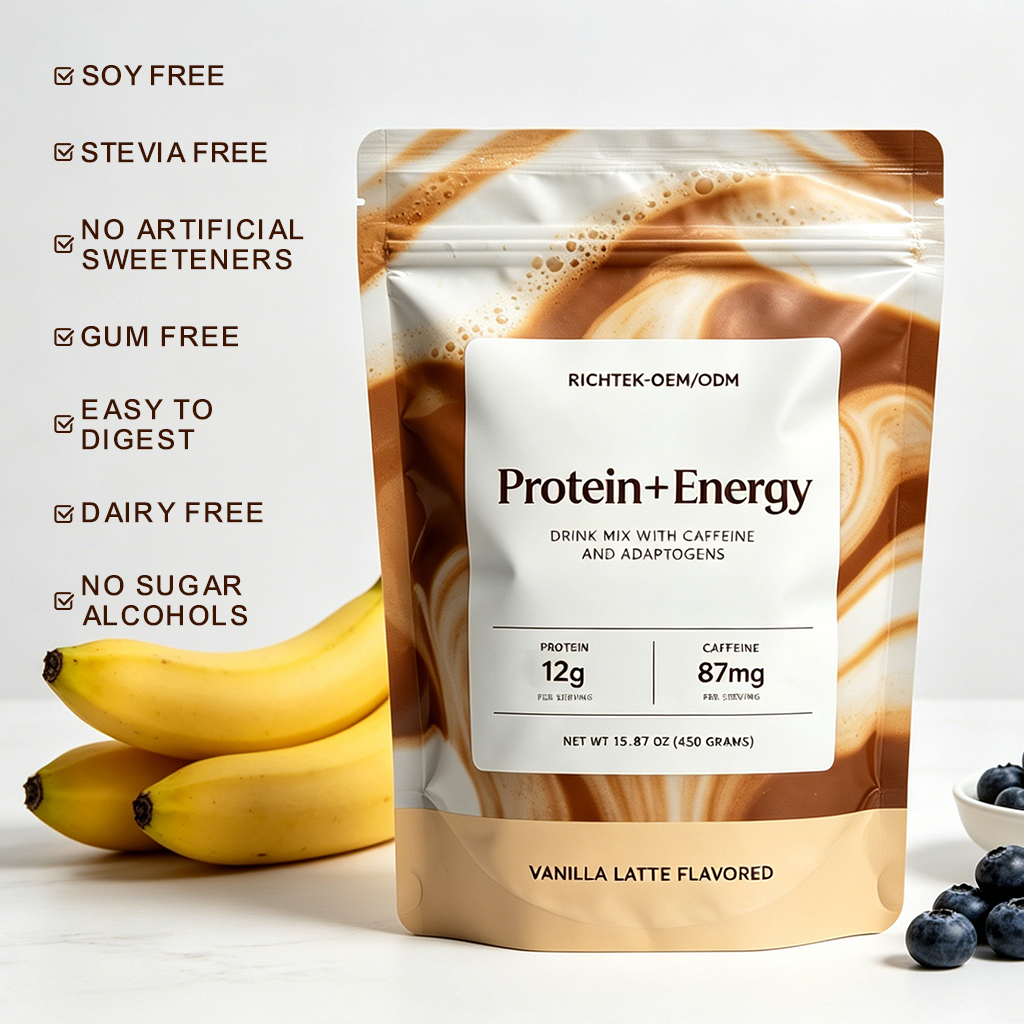 OEM Private Label Plant-Based Protein Powder Energy Support Vegan Protein Powder Supplement Natural Powder