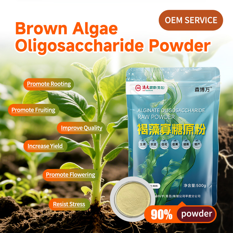 Biostimulant Source Supplier Brown Algae Oligosaccharides Powder 100% Purity YiHao Brand For Plant Health