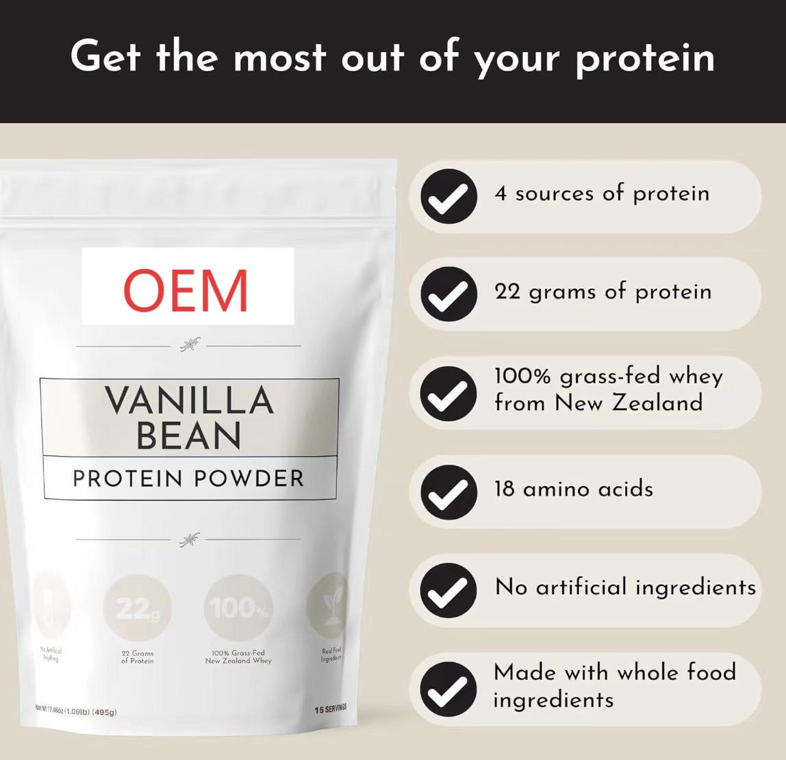 Vanilla-Flavored Soy Protein Powder Supplement