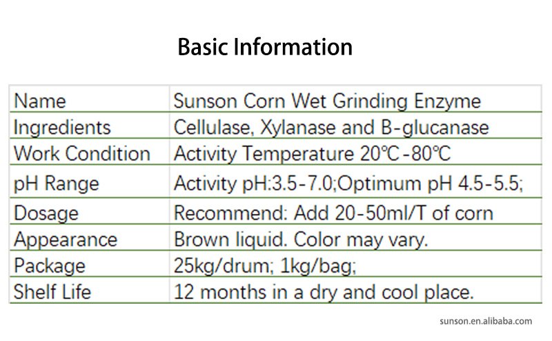 Corn Wet Milling Corn Separation Enzyme For Starch Production To Increase Maize Starch Yield, Corn Gluten Meal Yield