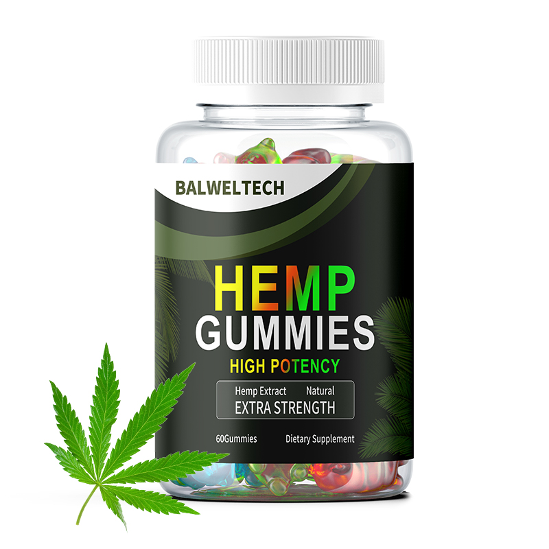OEM Private Label Organic Hemp Extract Extra High Potency Hemp Gummies For Stress Relief And Better Sleep