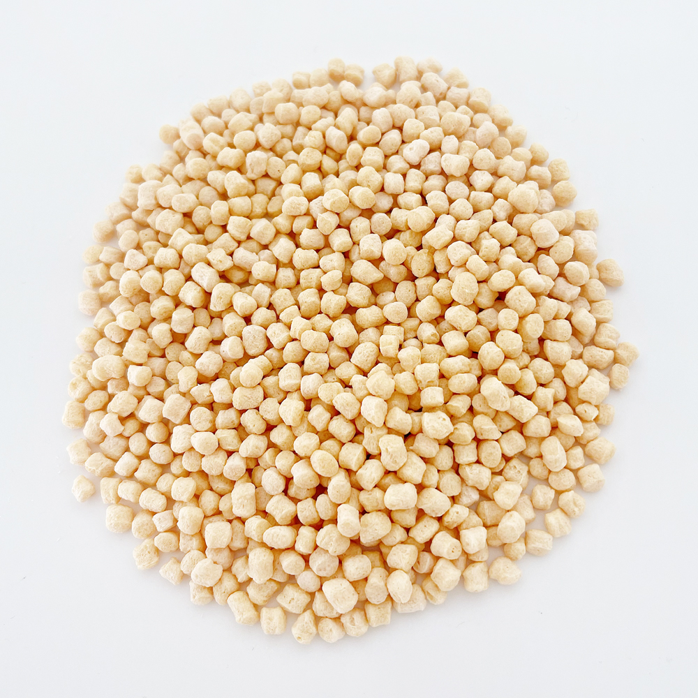 Puffed Pea Protein Granules Food Additive Extrusion Pea Protein Crisps
