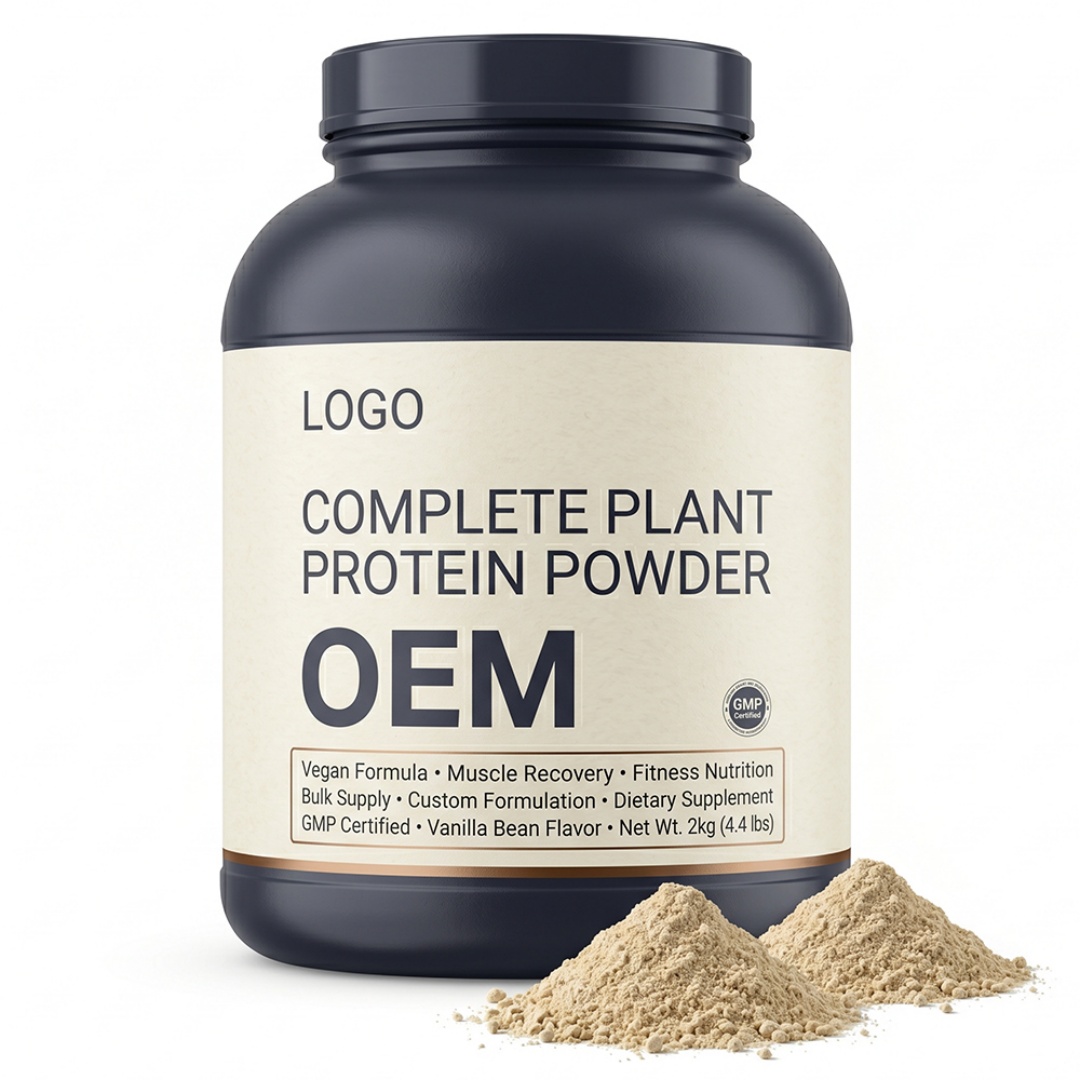 Private Label Vegan Adult Fast Lead Time Complete Plant Protein Powder Post Workout Energy Boost Flexible MOQ Bulk Wholesale