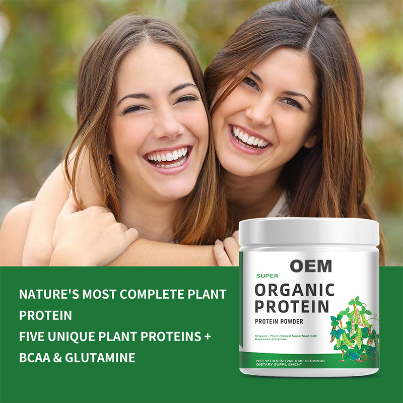OEM Organic Pea Protein Isolate Powder Private Label Adult Supplement Customizable 1-2 Times Daily 500mg/1000mg