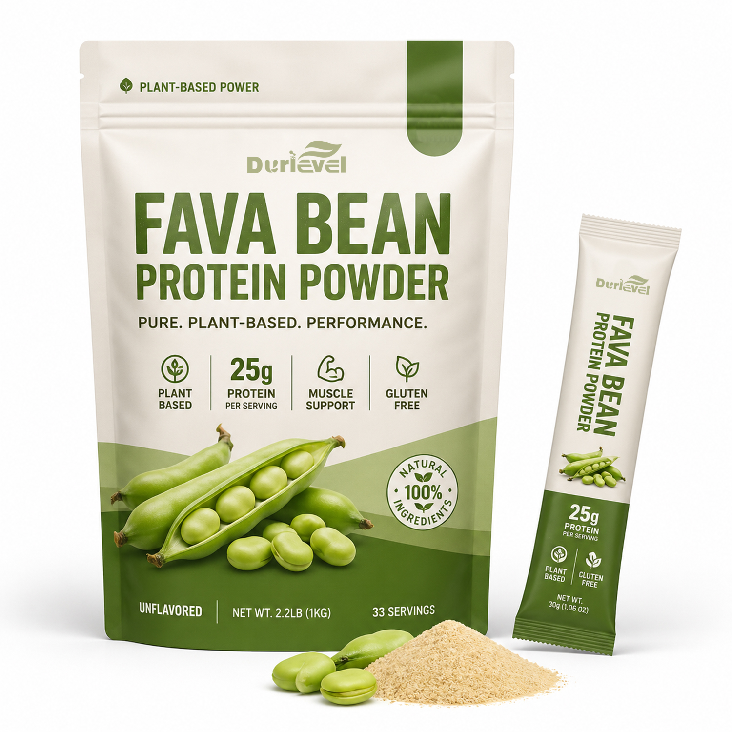 Premium Organic Vegan High Quality Best Selling Bulk Wholesale Oem Private Label Pure Fava Bean Protein Powder