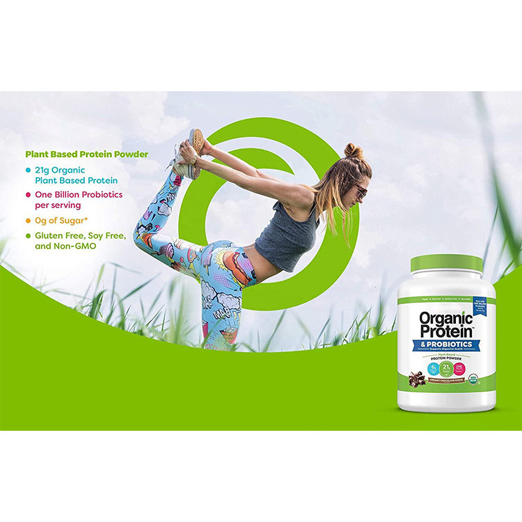 Wholesale Private Label Superfoods Green Organic Vegan Plant Based Rice Pea Probiotics Protien Supplement Protein Powder