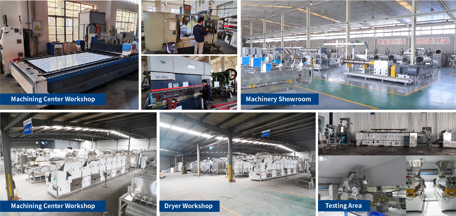 Corn Puffed Snacks Breakfast Cereal Modified Starch Nutrition Powder Nuts Roaster Machine Production Line