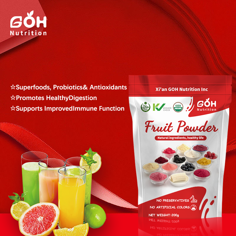 GOH OEM Private Label Organic Brown Rice Extract Protein Powder 80% Brown Rice Protein
