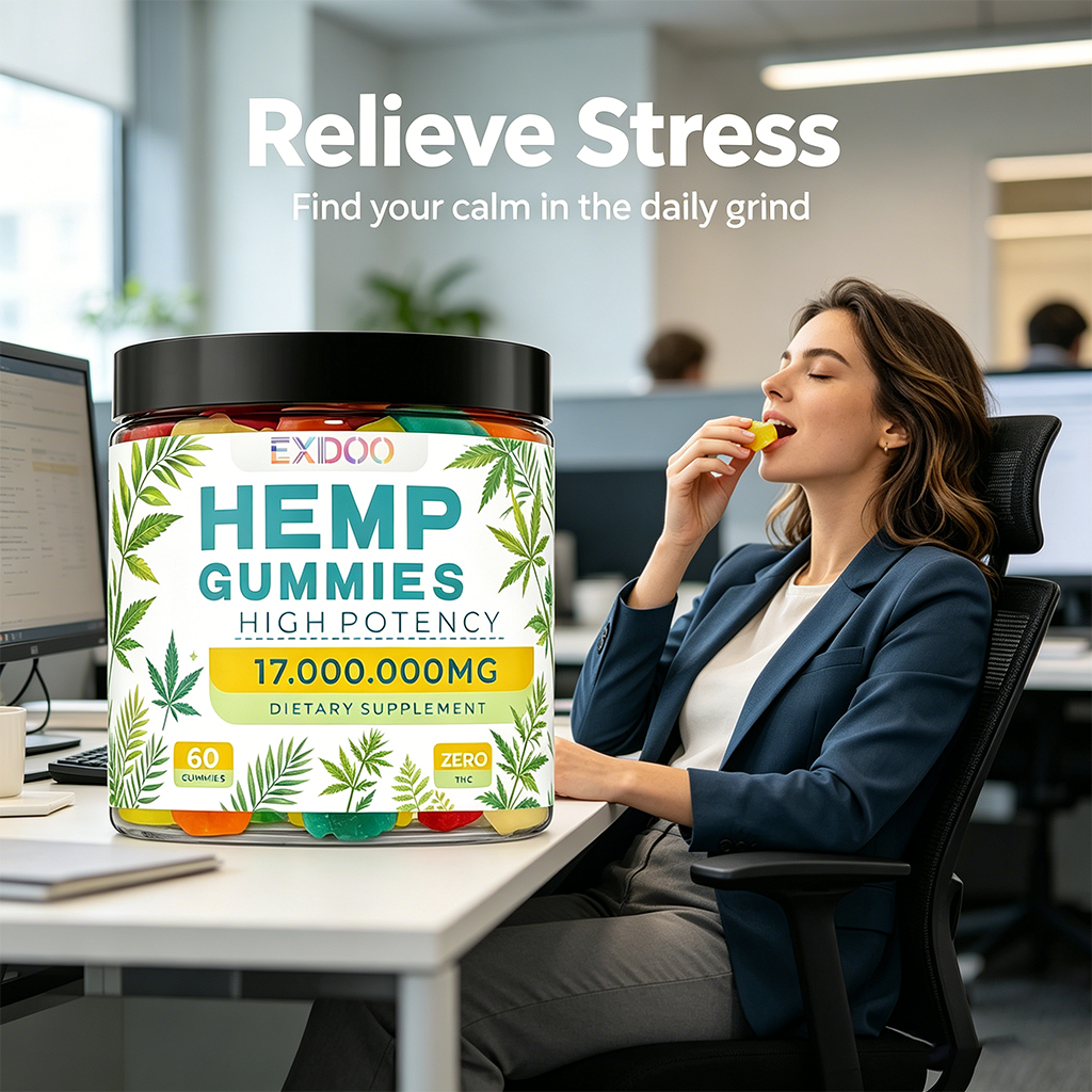 Private Label Organic Extract Extra High Potency Vegan Edible Bear Candy Relaxation Hemp Oil Hemp Gummies