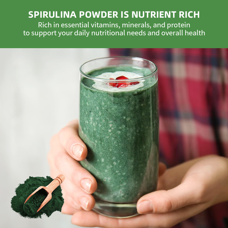 High Quality Wholesale Organic Spirulina Powder Superfood Protein Alga Spirulina Powder 1kg for Dietary Supplements
