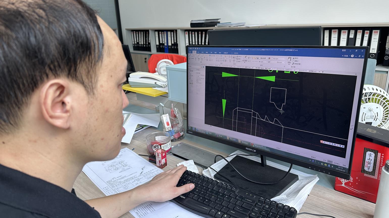 CAD design and engineering process for custom orthopedic implant development
