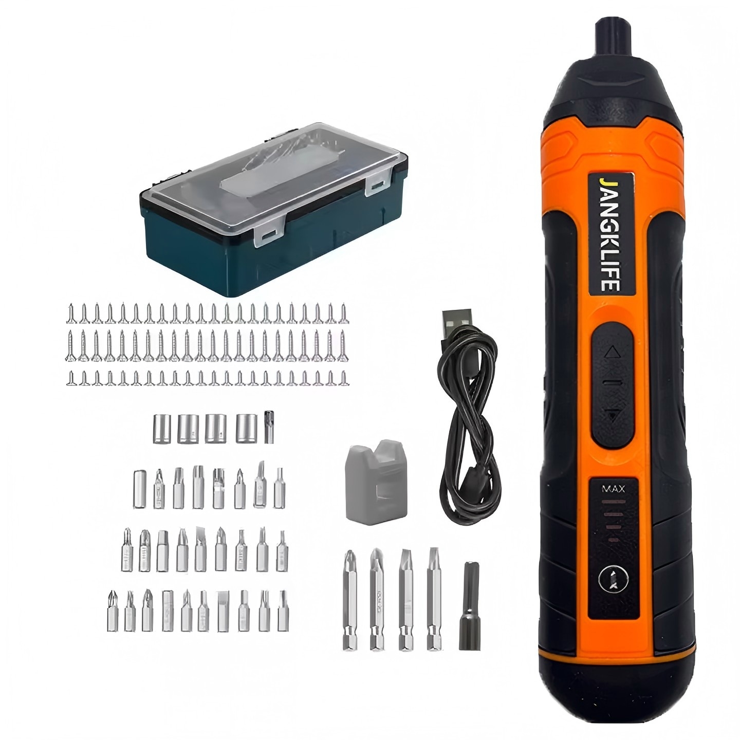3.6V Cordless Electric Screwdriver Set 105-Piece Multi-Functional with Torque Adjustment Lithium Battery Powered
