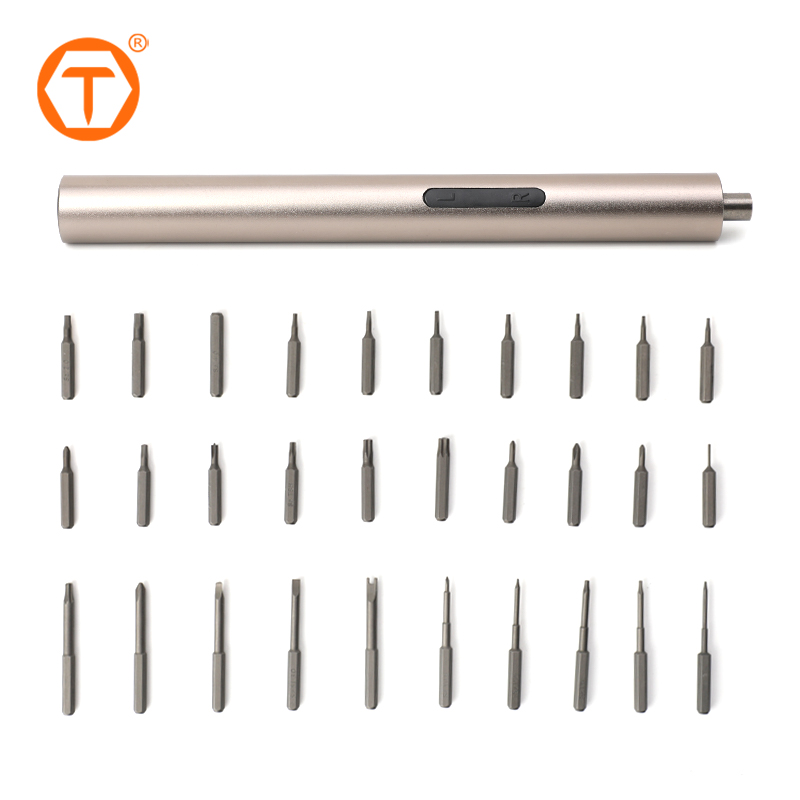 30 Pcs Cordless Mini Power Precision Screwdriver Electric Screwdriver Kit Set