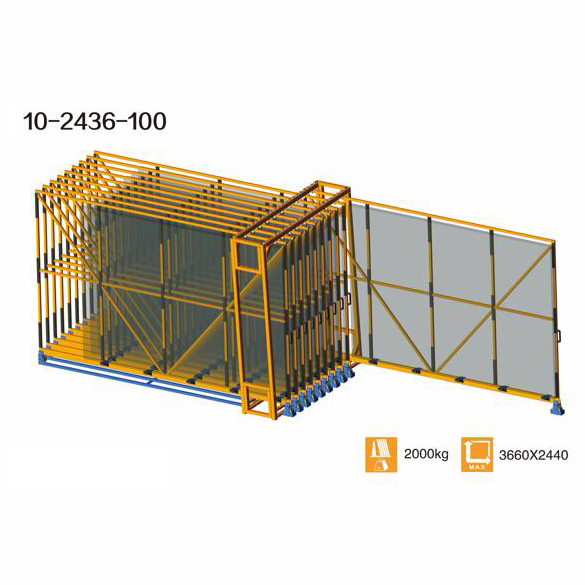 J Space-Saving Drawer Type Glass Handling System