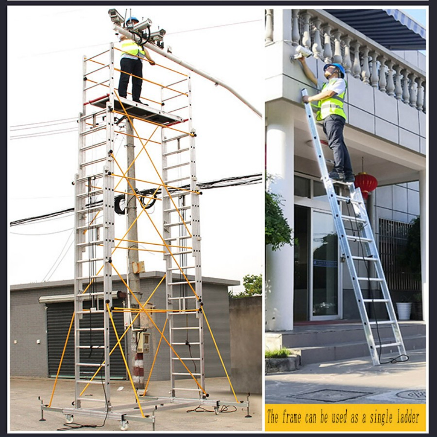 China Ladder Aluminum Wholesale Foldable Metal Suspended Hanging Professional Aluminum Mobile Scaffolding