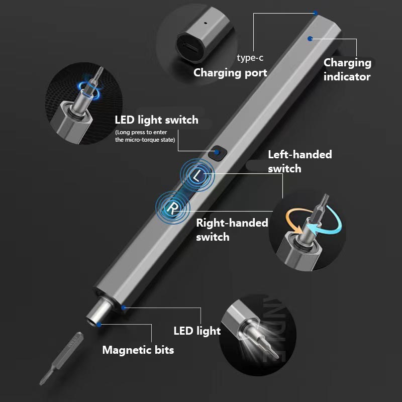 68 In1 Industrial Home Rechargeable Electric Precision Screwdriver Set Steel Acetate OEM Customizable Mini Smart Multifunctional