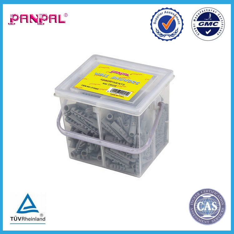 Heavy Duty Plastic Drywall Anchor Kit with Drill Bits | Complete Wall Anchors and Screws Set for All Wall Types 25 Lbs Capacity
