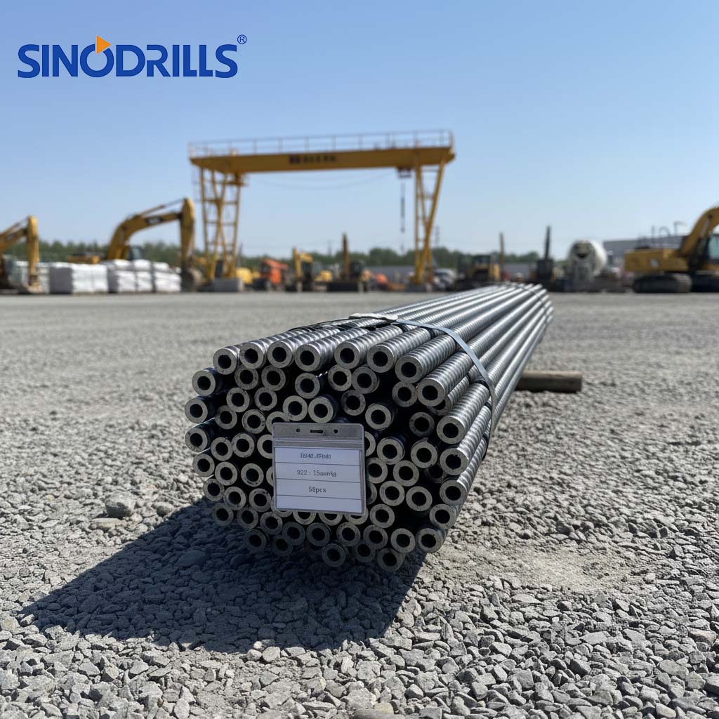Sinodrills Rock Drilling Tools Self Drill Anchor System Full Thread R51 Anchor Bolt