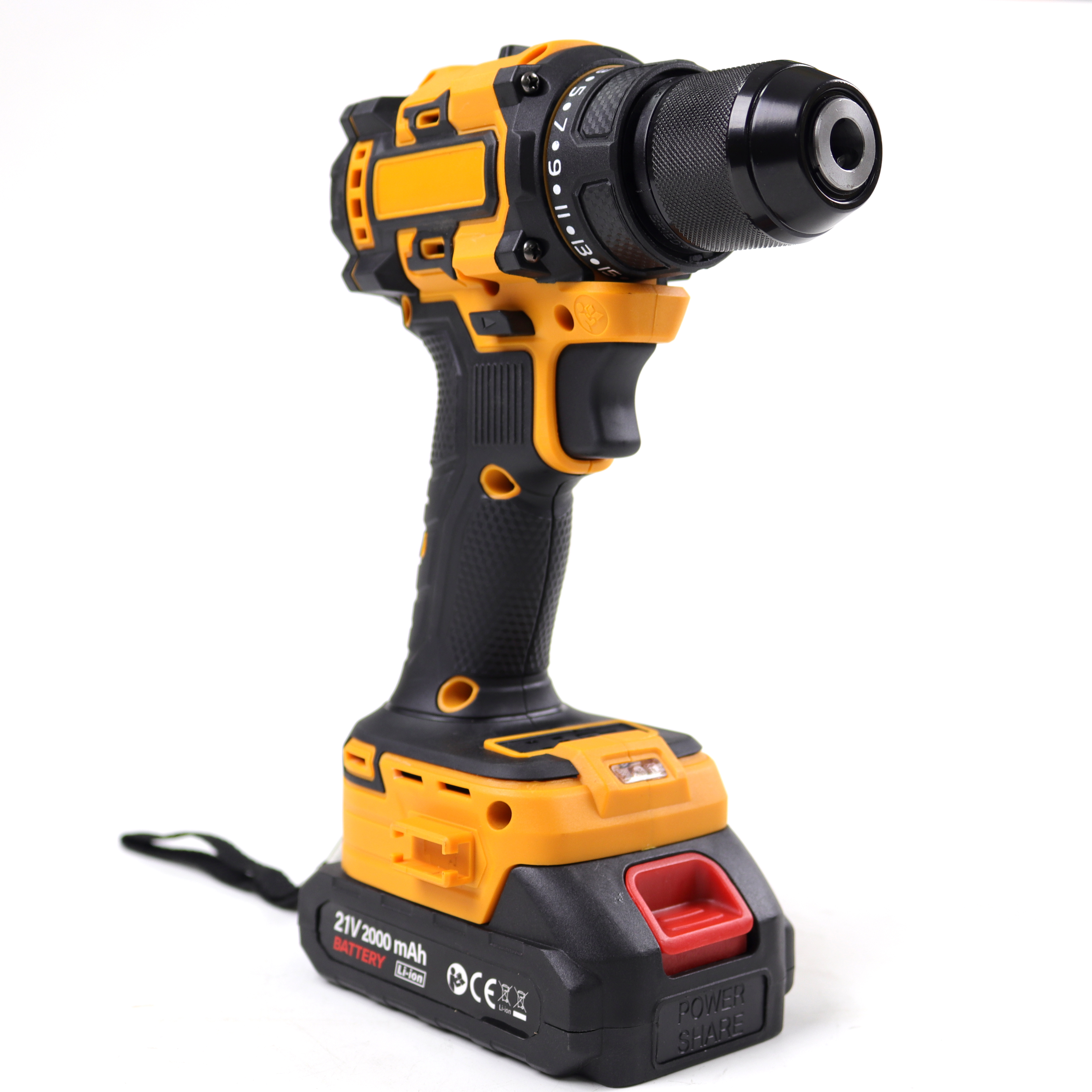 21V Lithium-ion Brushless Electric Battery Drill Hand Power Tools Cordless Brushless Drill