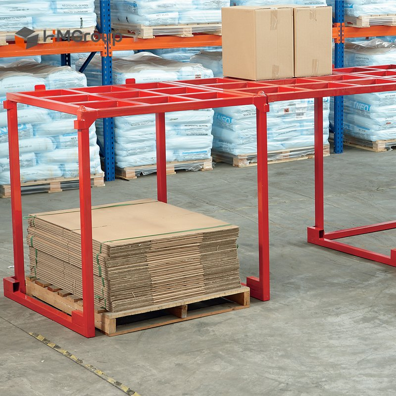 Logistics Warehouse Storage Stacking Adjustable Portable Pallet Tainer Rack System