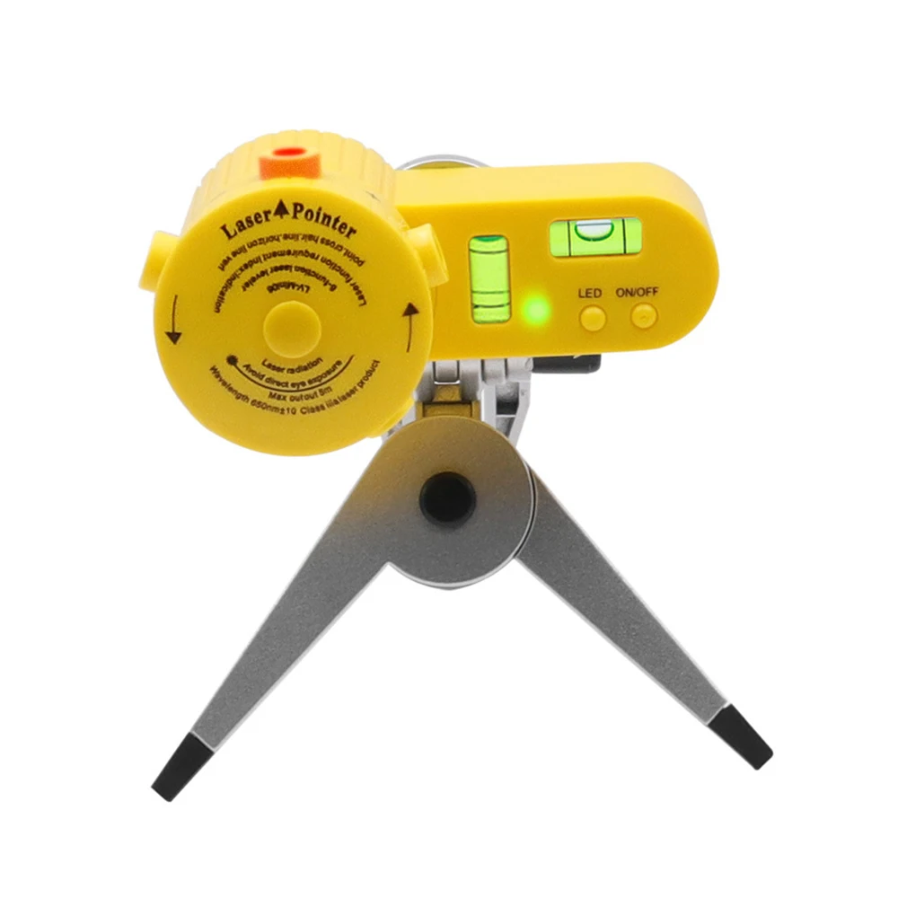 Laser Level Multifunction 4 in 1 Household Level Ruler Measuring Laser Ruler with Rotate Tripod Ertical Horizontal Level Tools