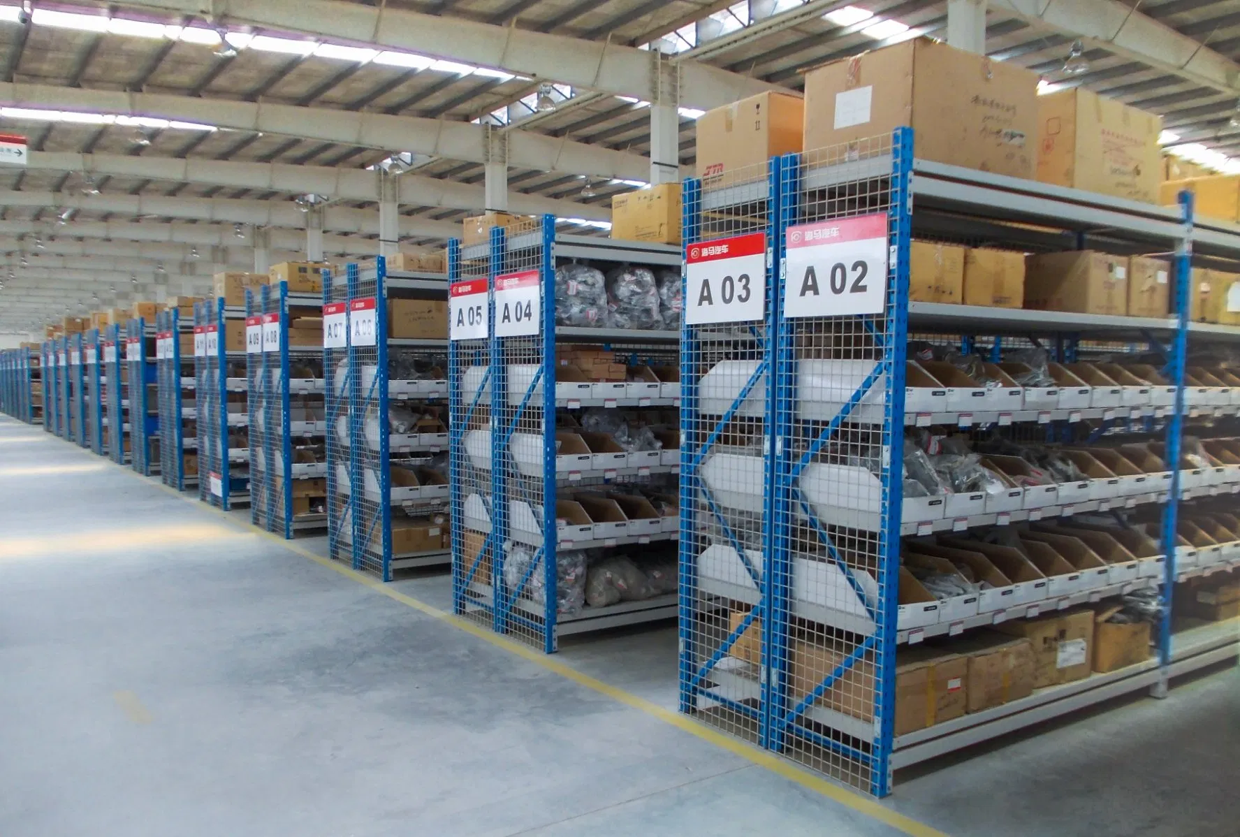 Space-Saving Warehouse Storage Shelving System