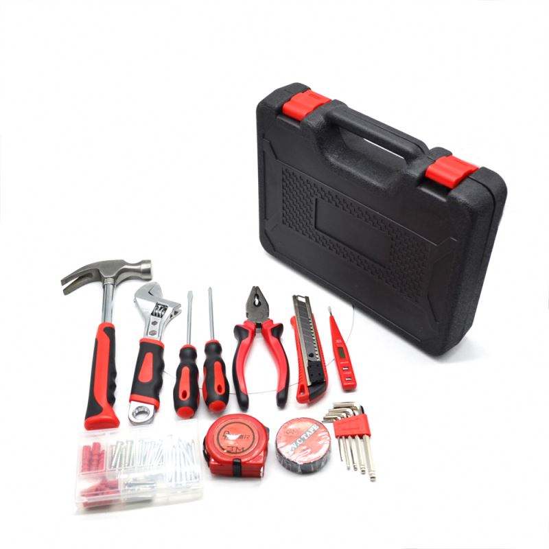 Home Repair Kit with Hard Case for Beginner-Friendly Hand Tool Set for Household Chores Emergency Fixes