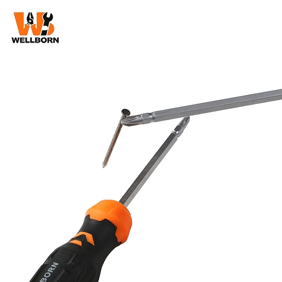 High Quality E-002 Detachable Tire-Pattern Handle Slotted Screwdriver for Furniture Assembly