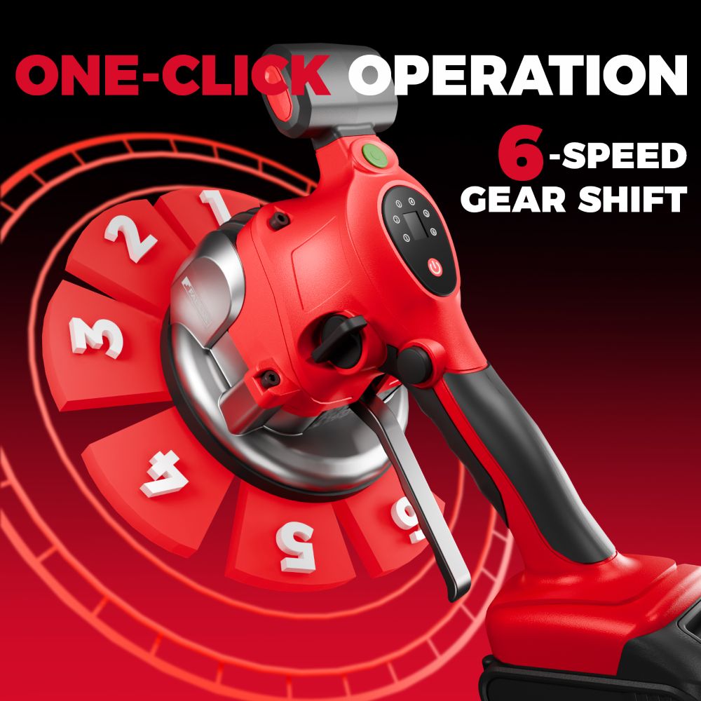Tile Vibrating Leveling Machine Adjustable 6-Speed 16.8V Handheld Tile Vibration Paving Tool With Suction Cup