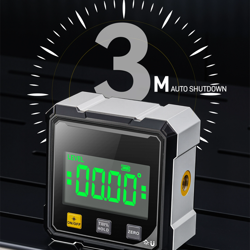 Household Double Sided Laser Inclinometer Multifunctional Four Sided Magnetic Absorption Angle Level Small Slope Measuring Tools