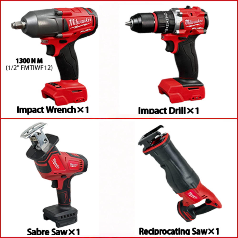 Factory Direct Sales, 19-in-1 Portable Power Tool Set with LED Light, Suitable for Auto Repair, Construction and Woodworking.
